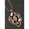 Necklace Earthy Tones Leaf